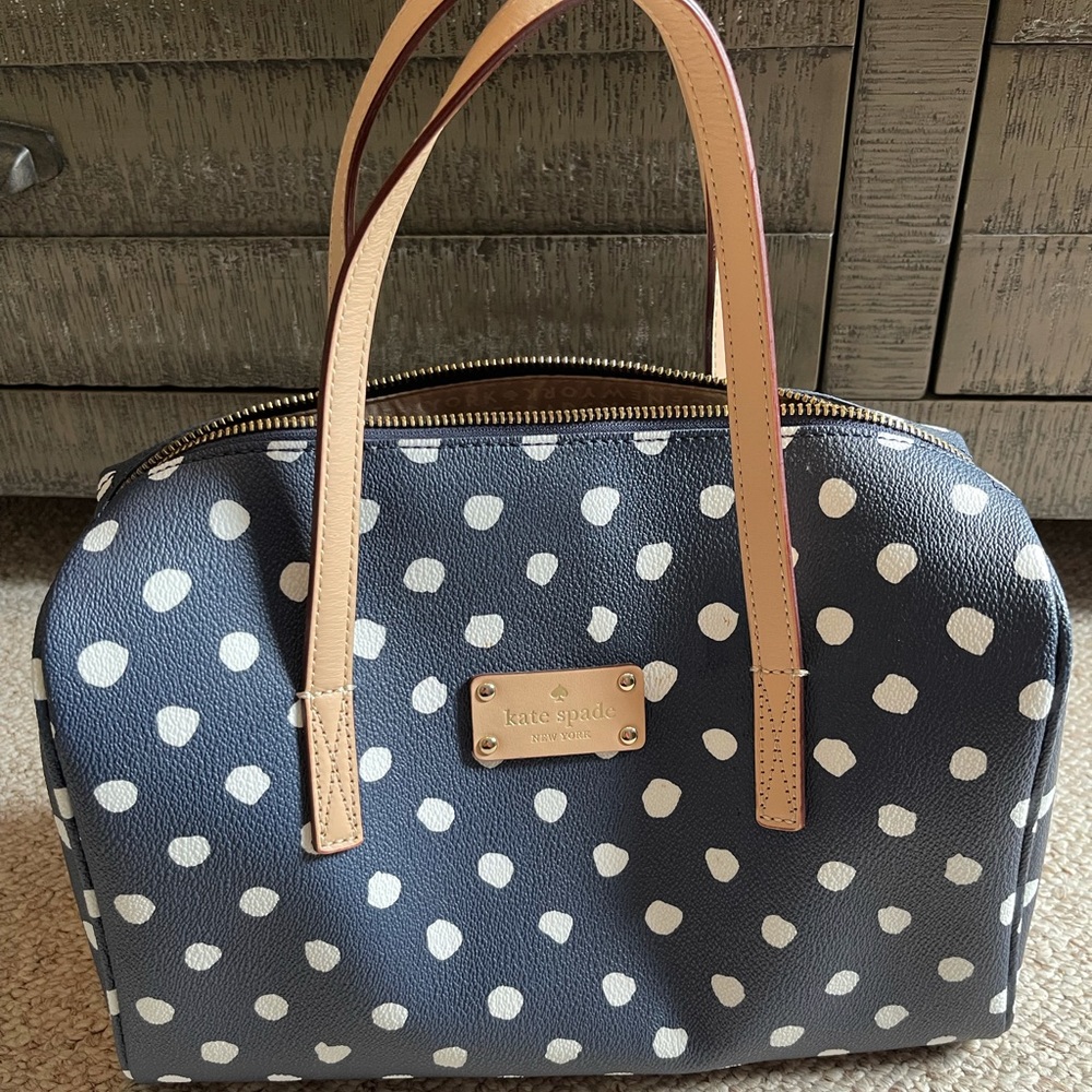 Navy Polka Dot Kate Spade Bag